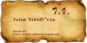 Tolna Viktória névjegykártya